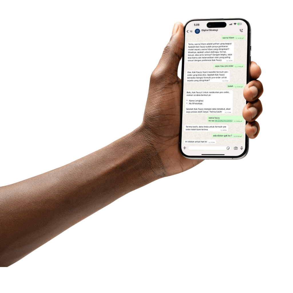 Tampilan follow up agent Pintar